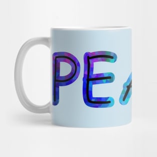 PEACE Movement Blues Mug